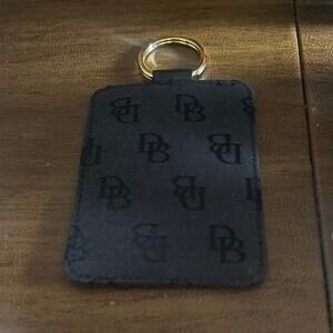 Dooney and Bourke Black Signature ID / Cardholder Keychain Women’s EUC